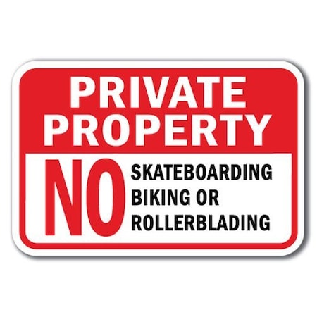 Signmission Safety Sign, 12 in Height, Aluminum, Private Prop - P P No S A-1218 Private Prop - P P No S